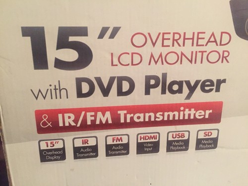 Xo Vision 15 in Gx1572 Ceiling-mount Lcd Monitor With Ir Transmitter DVD Player