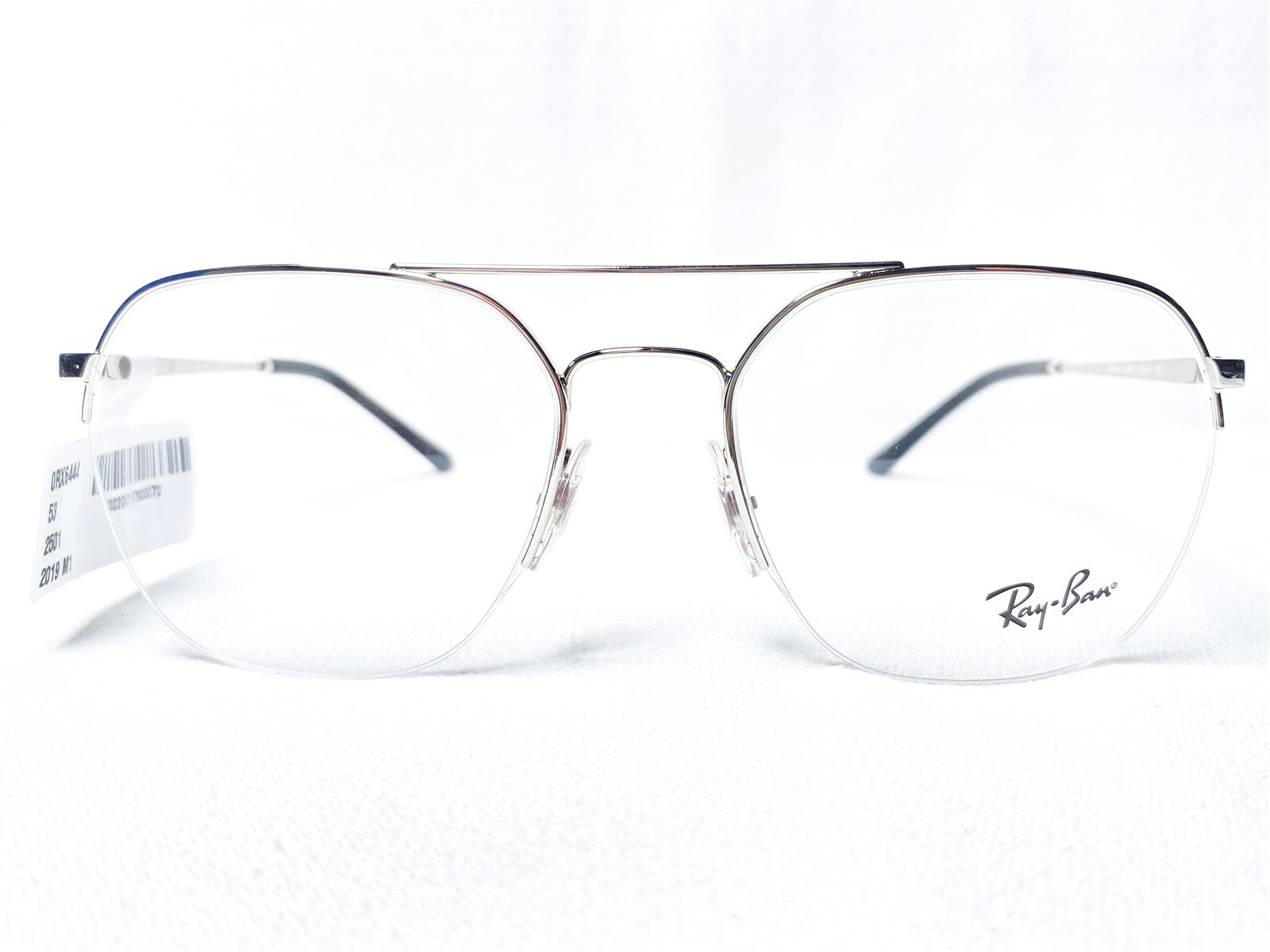 NEW Ray Ban RB6444 2501 Unisex Silver Square Modern
