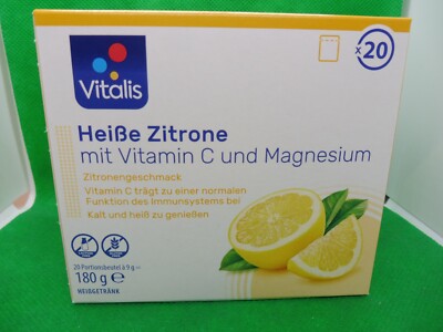 2 x Vitalis  Heiße Zitrone mit Vitamin C und Magnesium; 20 BT á 9 g