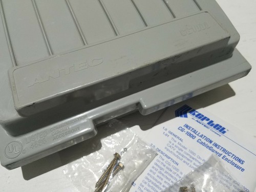 Antec CG1000 Cable Box Internet Enclosure CableGuard Weatherproof Outdoor CATV