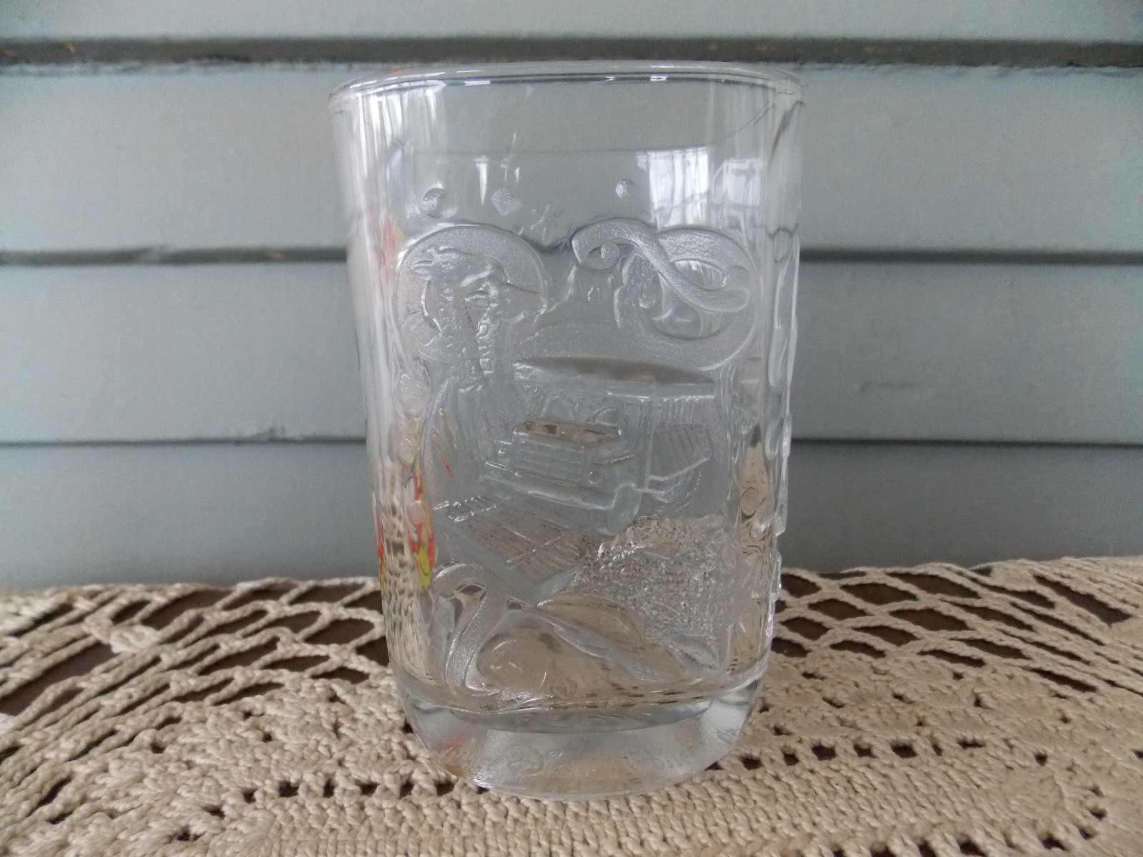 Vintage McDonald's 2000 Disney World Animal Kingdom Square Glass Tumbler Mickey