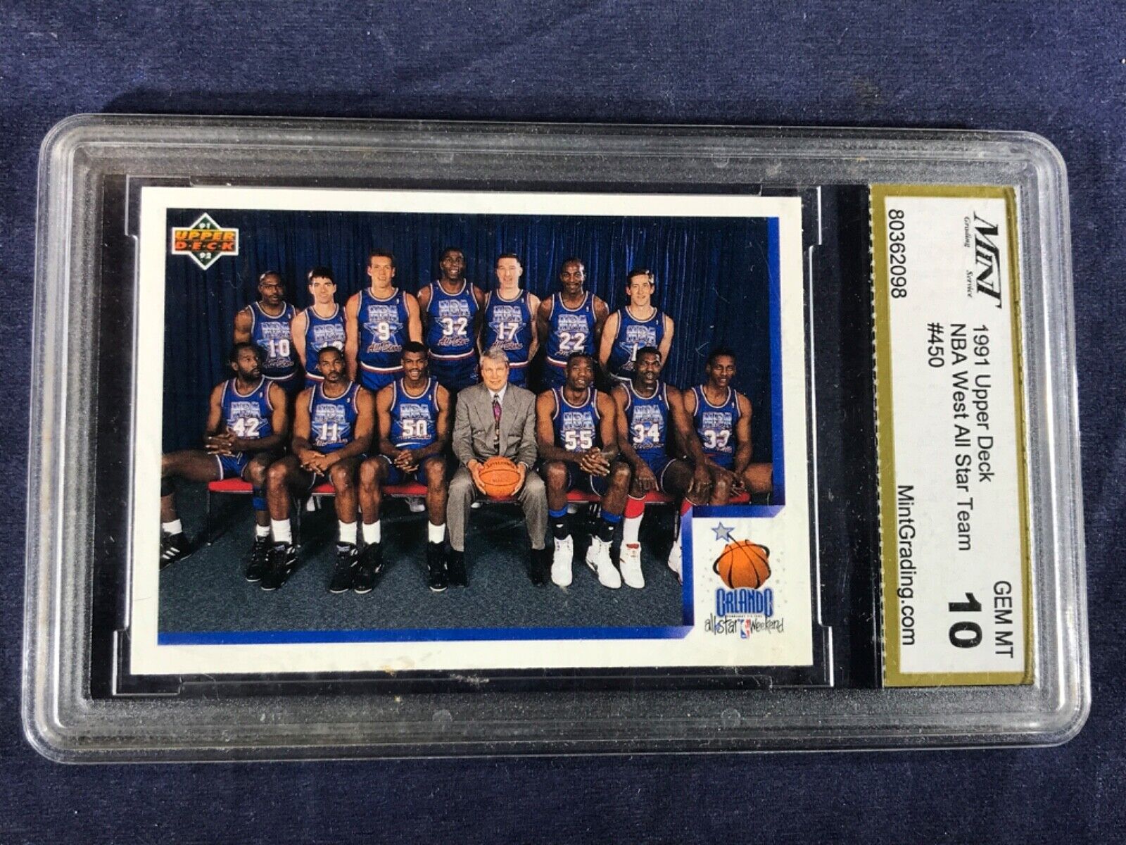 P3-2 BASKETBALL CARD - NBA WEST ALL STAR TEAM - 1992 UPPER