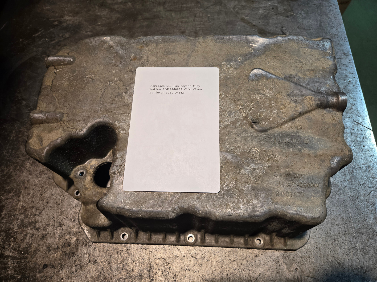 A6420140803  2007-18 Mercedes-Benz Sprinter 2500 3.0 M642 Lower Engine Oil Pan - Picture 1 of 9