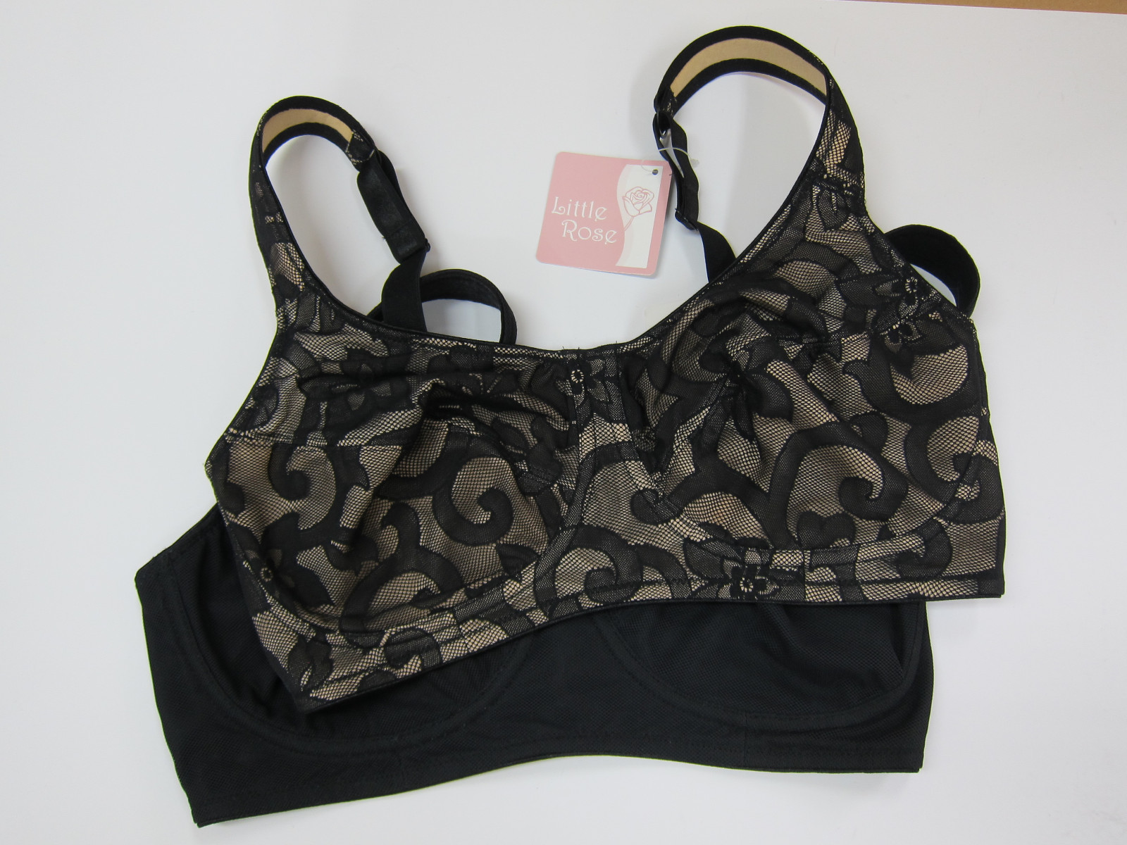 LITTLE ROSE 2 Minimizer-BHs, 1x Spitze, 1x Mesh Doppelpack, 90 E, schwarz