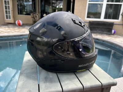 SHOEI RF-SR HELMET MATTE BLACK SIZE LARGE With Pinlock