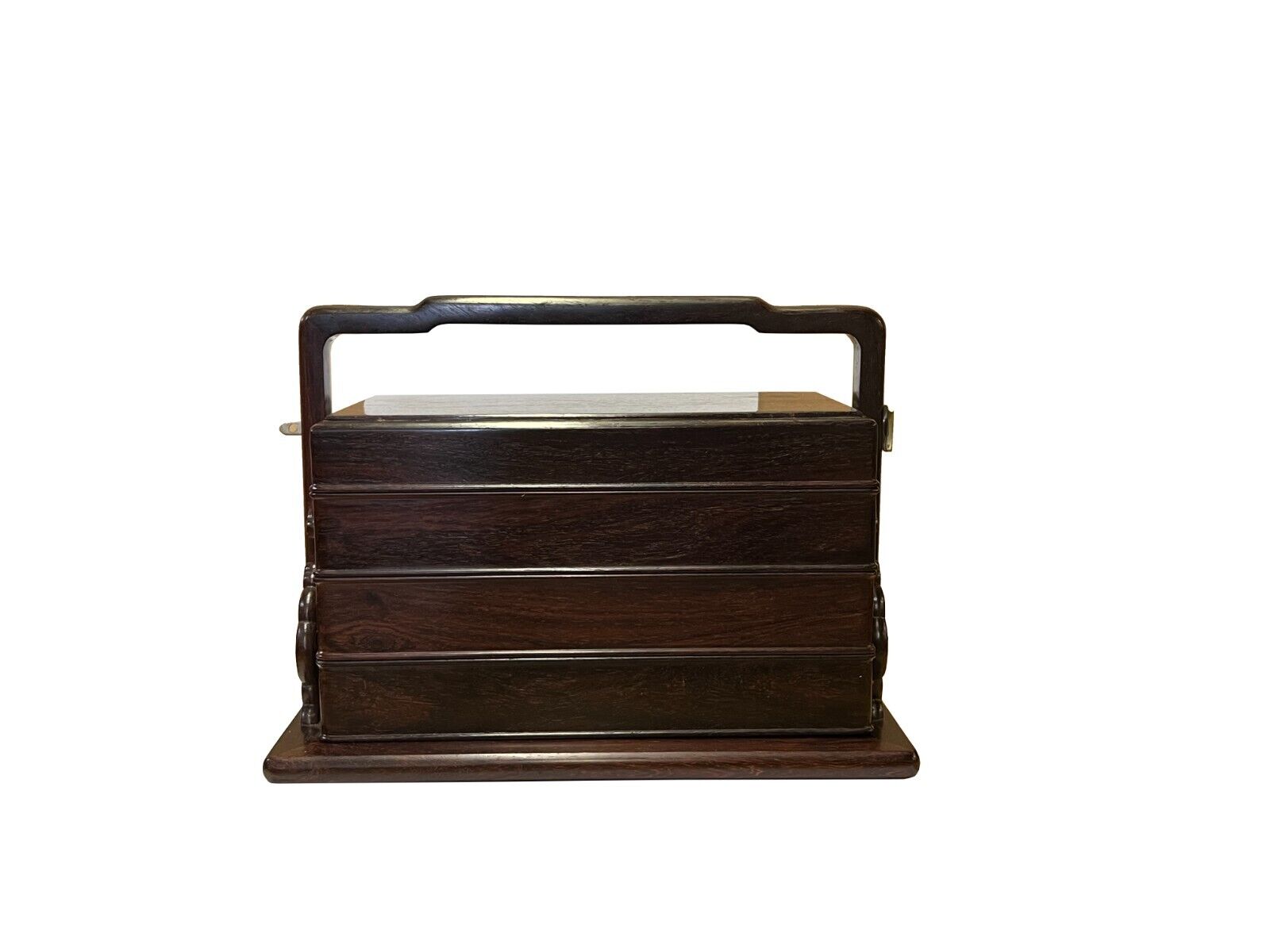 Chinese Oriental Natural Zitan Wood Wedding Basket Box ws2548S Chinese Oriental Natural Zitan Wood Wedding Basket Box ws2548S