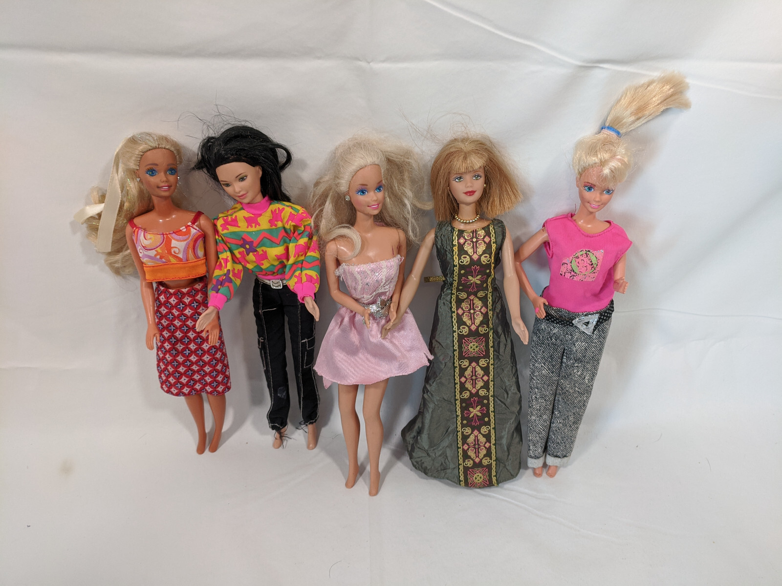 Vintage Mattel 1966 Barbie Dolls with Clothes Lot of 5 | eBay