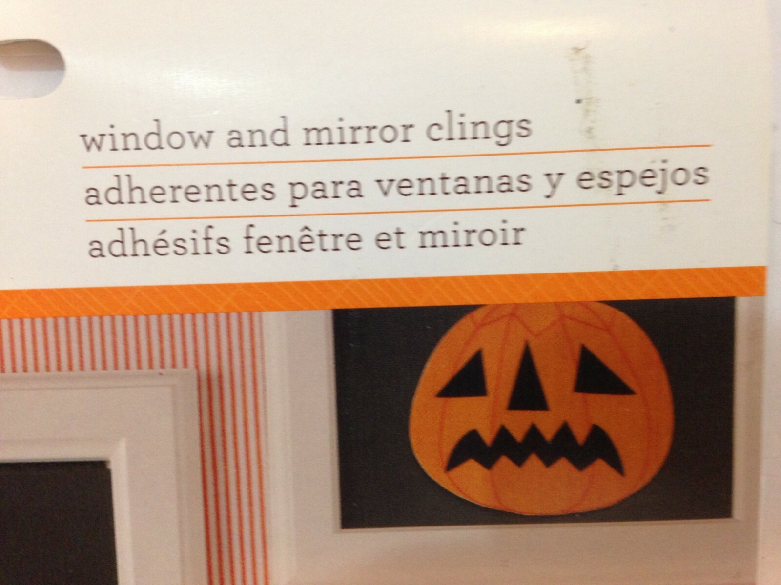 Martha Stewart Crafts Halloween Pumpkin Jack O Lantern 12 Pc Window Clings New