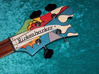 AMAZING Custom Hand Painted Rickenbacker 4003 Electric Bass Guitar  4001
