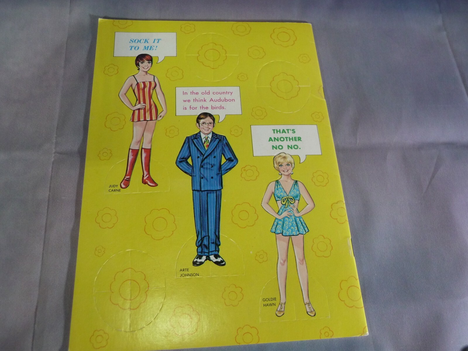 LAUGH-IN Rowan Martin 1969 Vintage Saalfield Punch Out Paper Dolls