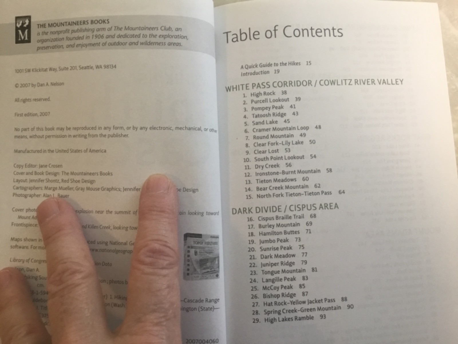 DayHiking South Cascades, Mt. St. Helens/ Mt. Adams/ Columbia Gorge, 2007