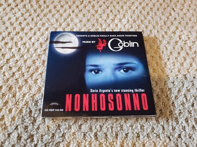 Goblin Non Ho Sonno (Sleepless) 2001 Limited Ed. CD Italy Dario Argento