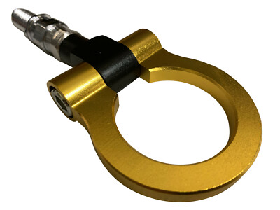 GOLD TOW HOOK TOWING EYE LOOP for VOLKSWAGEN SCIROCCO 2008 - 2017