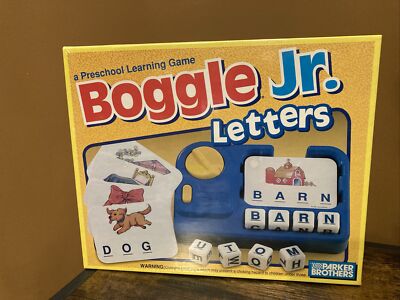 Boggle Jr. Letters A Pre-School Learning Game Complete 1992 learn to read SEALED