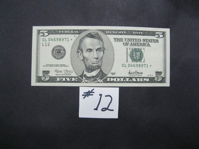 2001 $5 "star" cl 04698971 * ch/uc