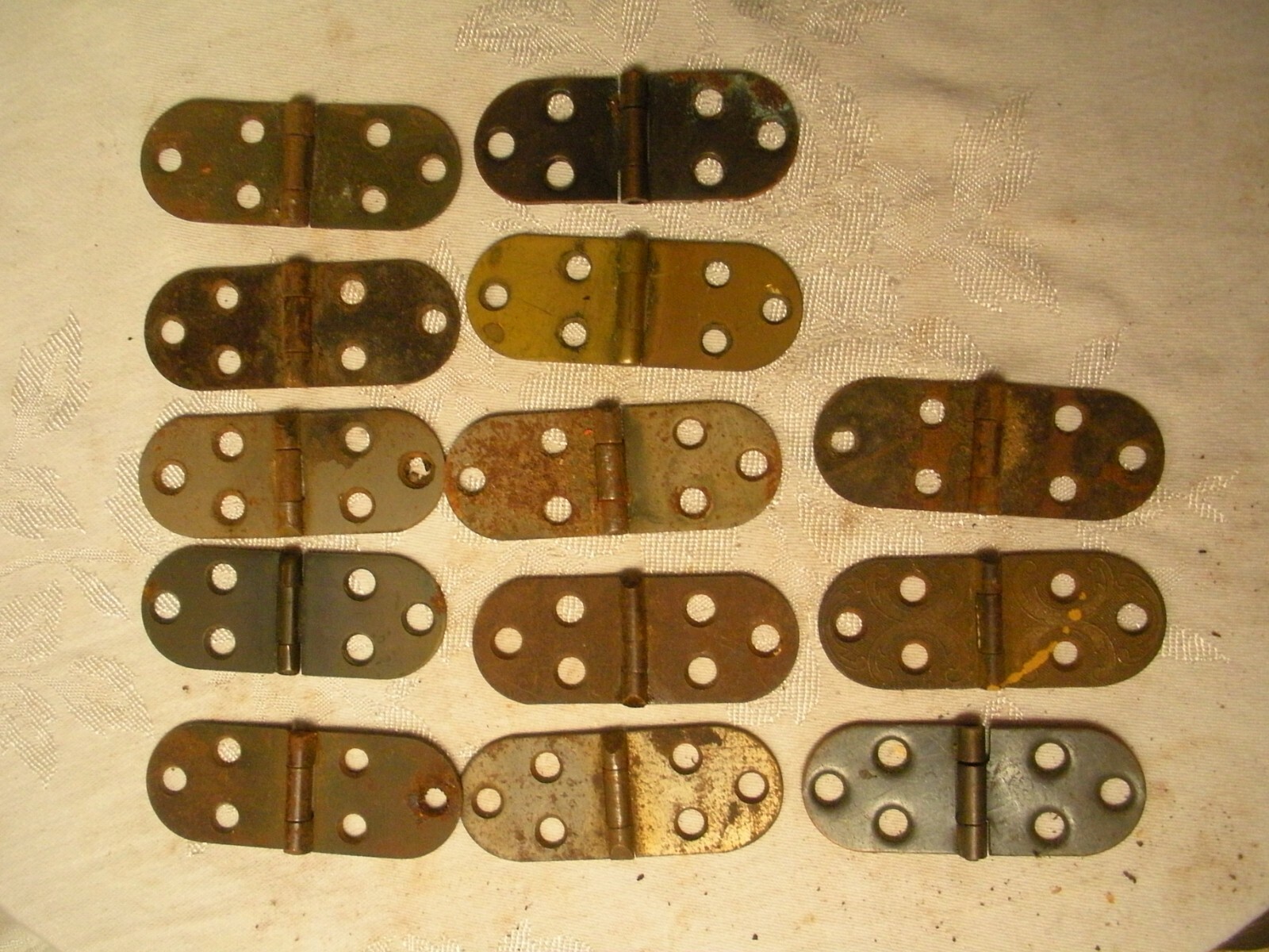 Vintage Singer White Other treadle sewing machine hinges odd lot 13 pcs