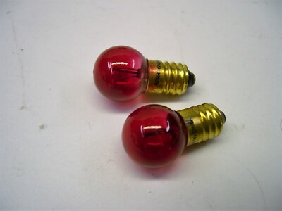 2 Red 14V Blinking Bulbs for American Flyer Accessories