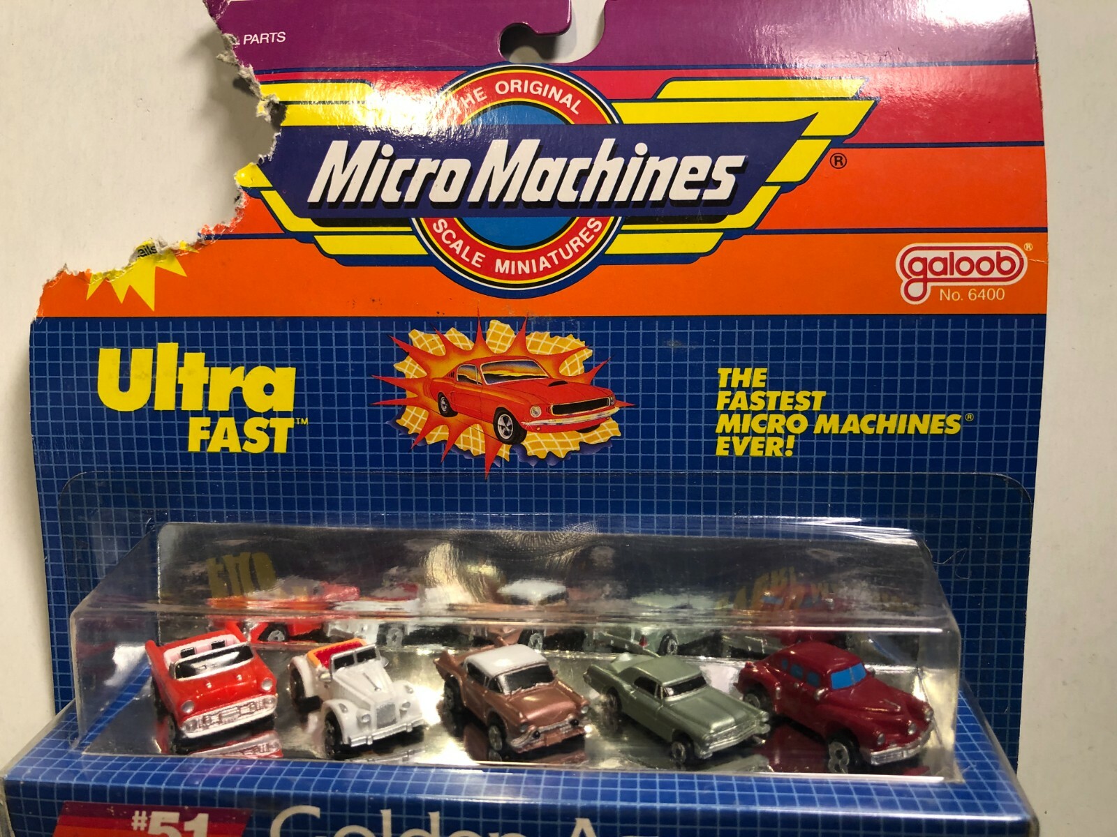 GALOOB MICRO MACHINES COLLECTION #51 5 CAR ULTRA FAST CHEVY