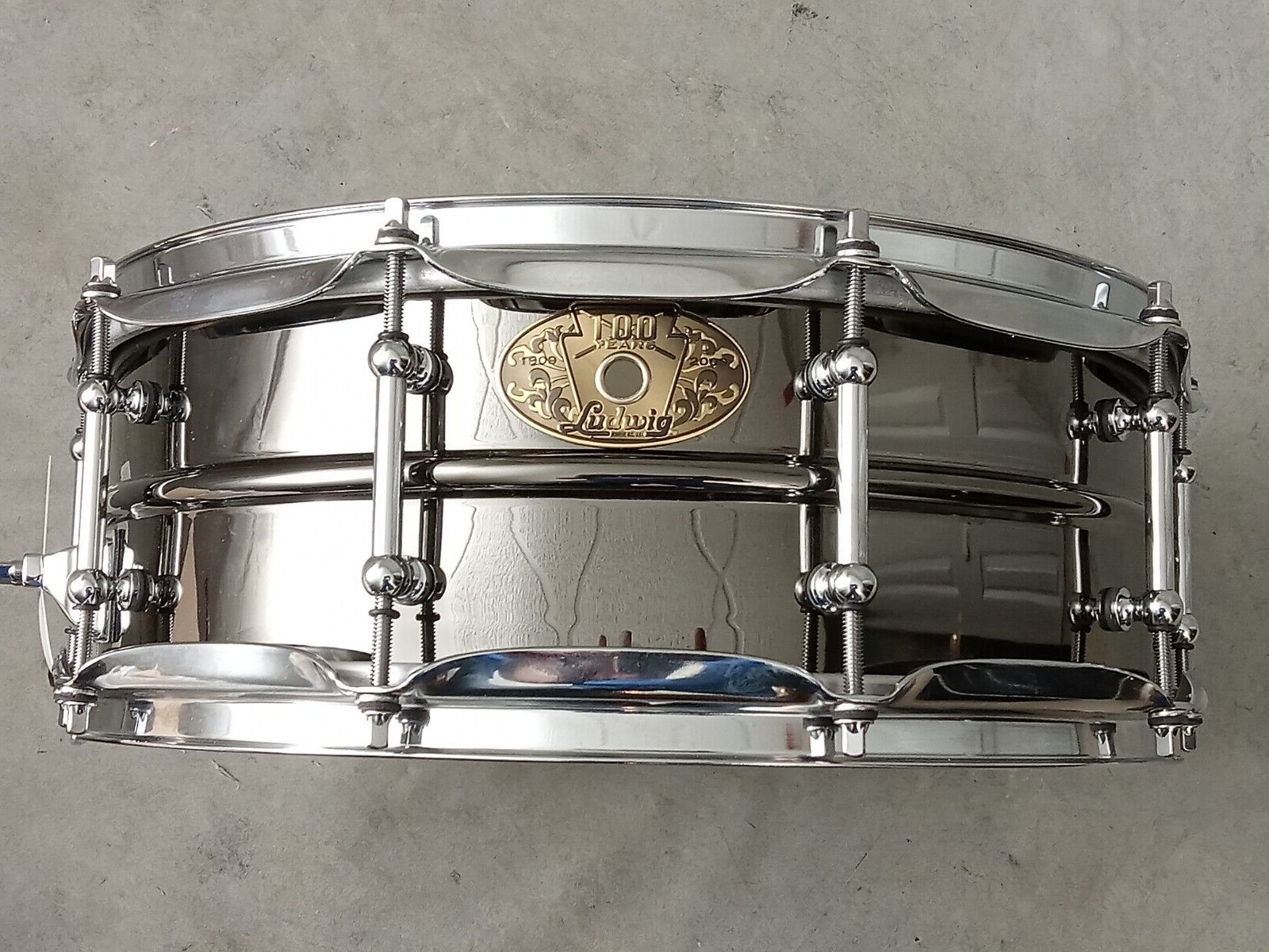 LUDWIG BLACK BEAUTY 100 YEAR ANNIVERSARY 5X14 SNARE DRUM NEW OLD STOCK RARE