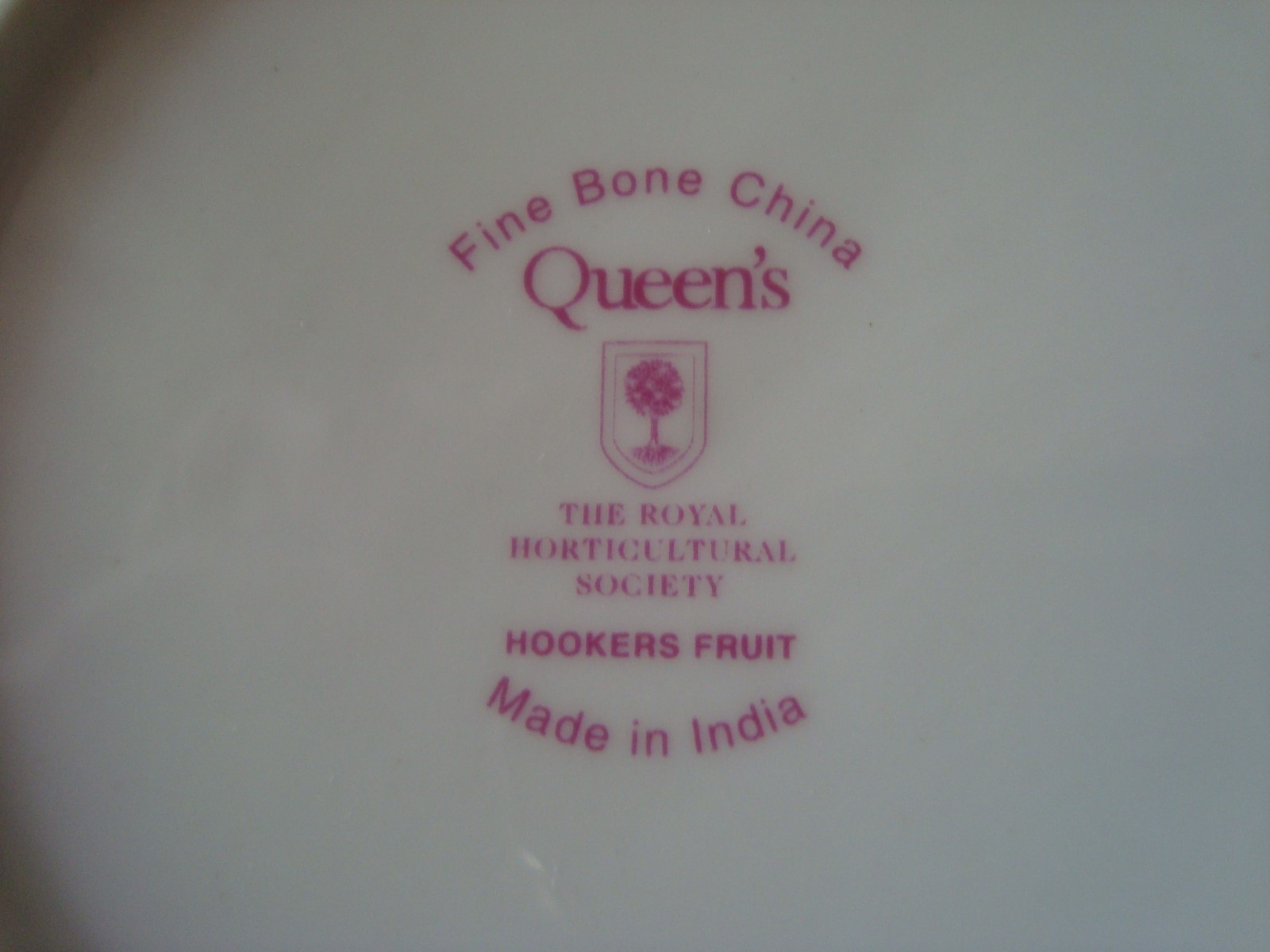 Rosina Queens HOOKER'S FRUIT (INDIA) Peach Soup Cereal Bowl