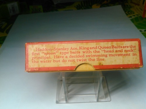 Vintage Heddon Stanley King Box Only.  290NP.  Pork Rinds Lure