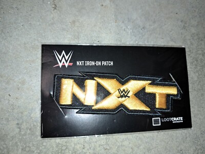WWE Patch NXT Logo Patch Black & Gold Loot Crate 2016 NEW 