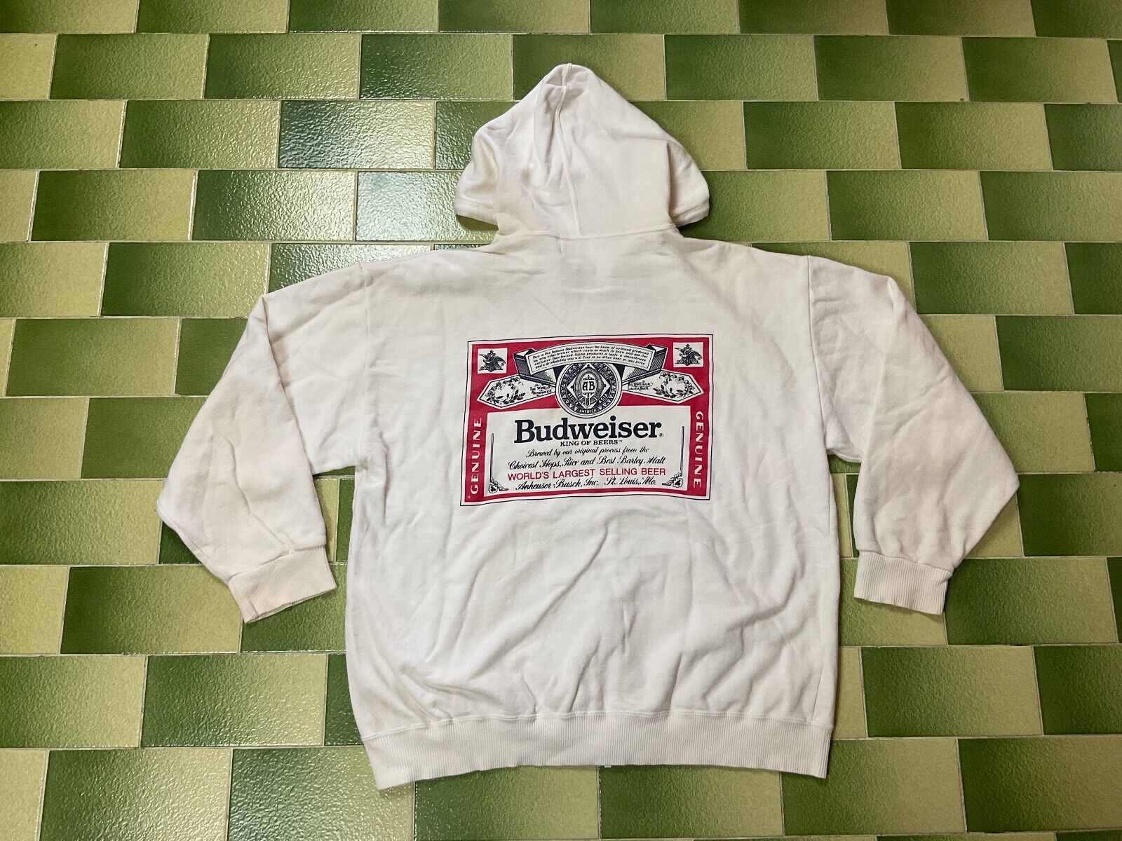 Vintage budweiser hoodie hotsell