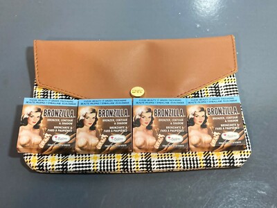 4x The Balm Bronzilla Bronzer Contour & Shadow Deluxe Sample Brand New + Bag