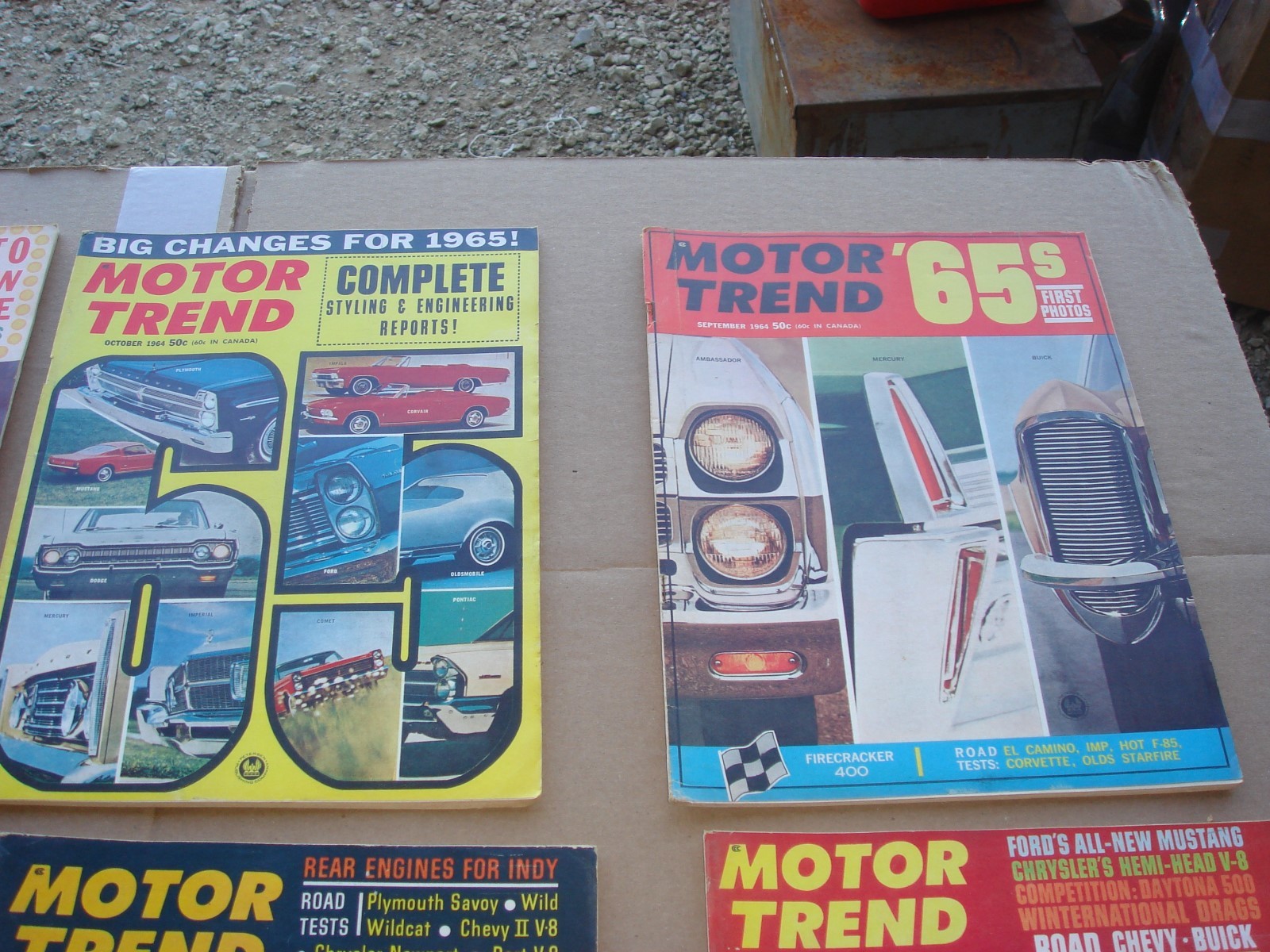 Lot of 12 VINTAGE 1964 MOTOR TREND CAR MAGAZINE Complete Year Chevy Ford Mopar