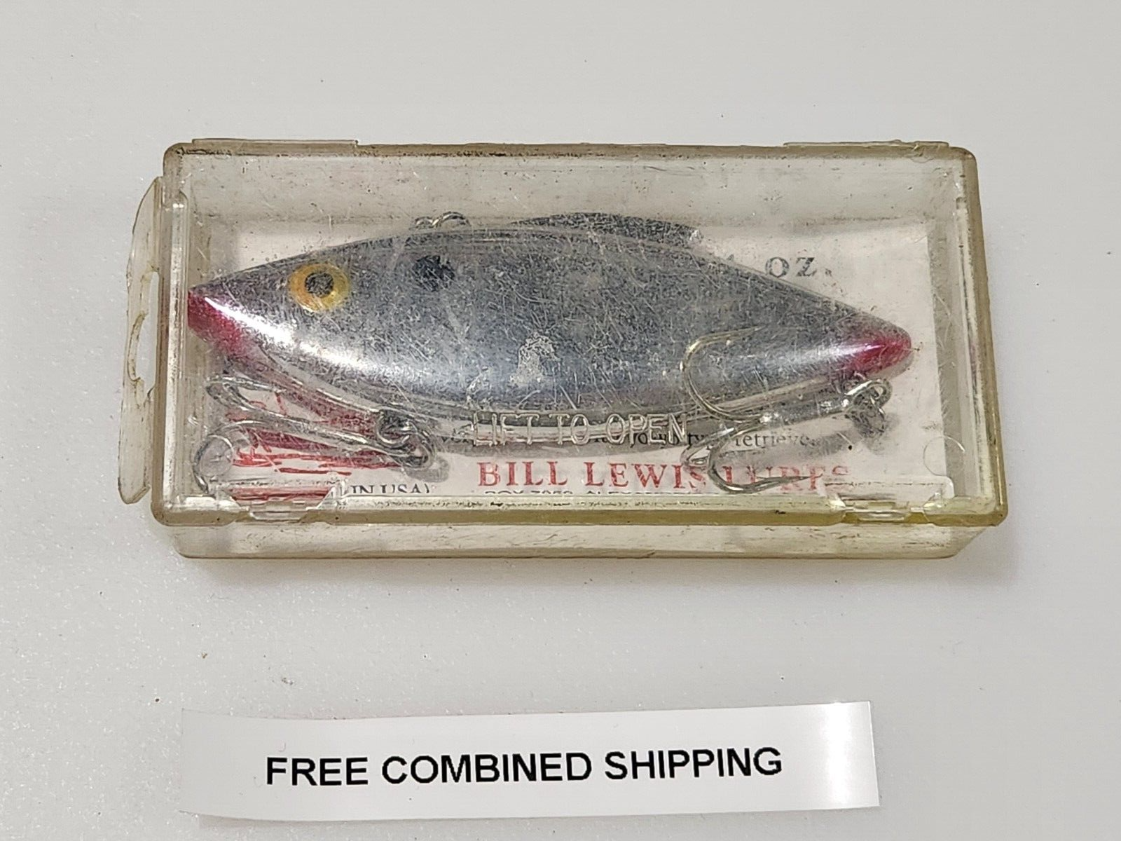 Vintage Bill Lewis Rat L Trap 3/4oz Lipless Crankbait Chrome MG-25 Rattle Trap