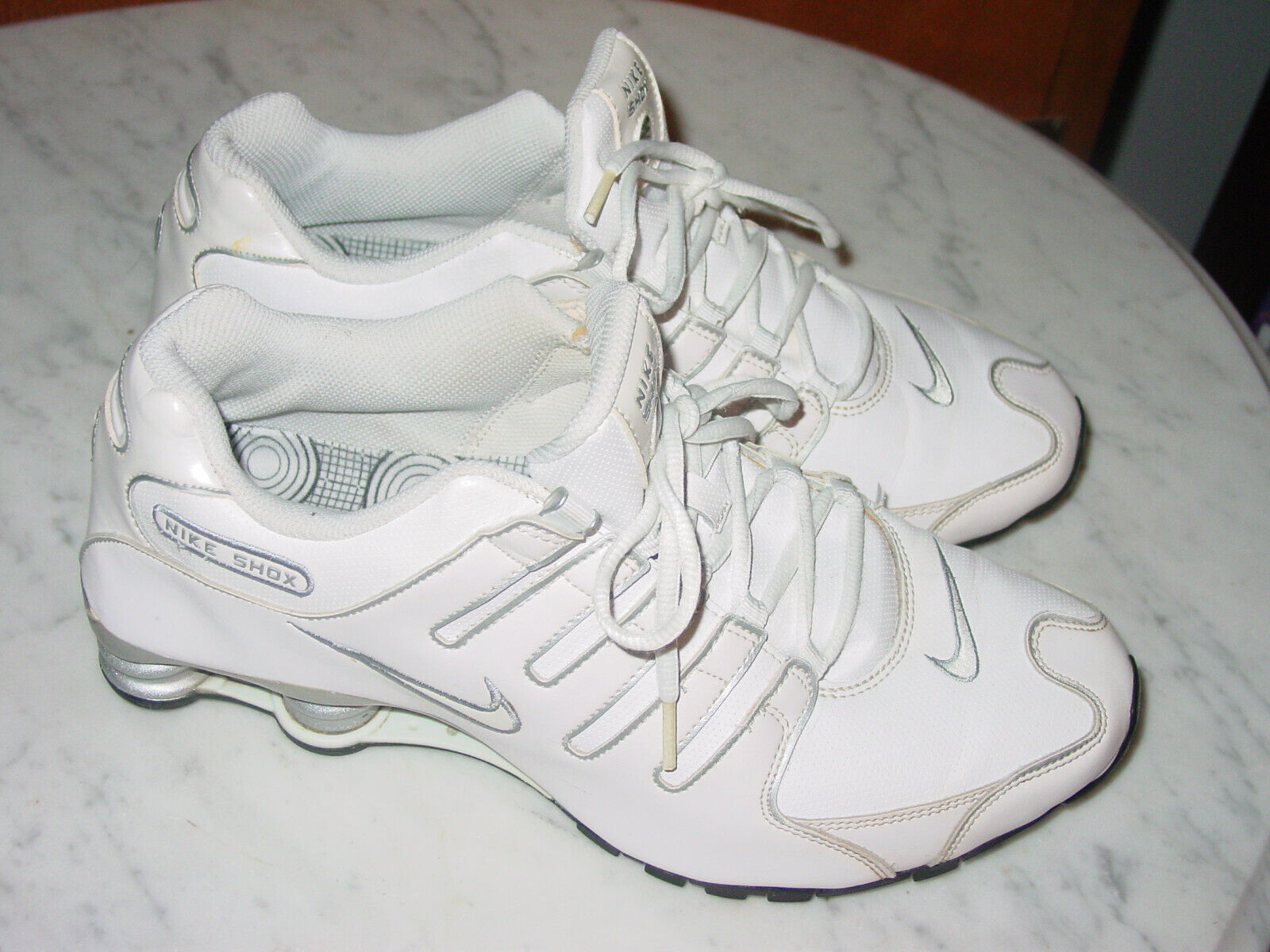 2010 Mens Nike Shox NZ SL White/Silver 388363-111 Running 2010 Mens Nike Shox NZ SL White/Silver 388363-111 Running