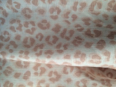 JACLYN SMITH HOME for TREND Animal print blush screen print linen 1+ yard new