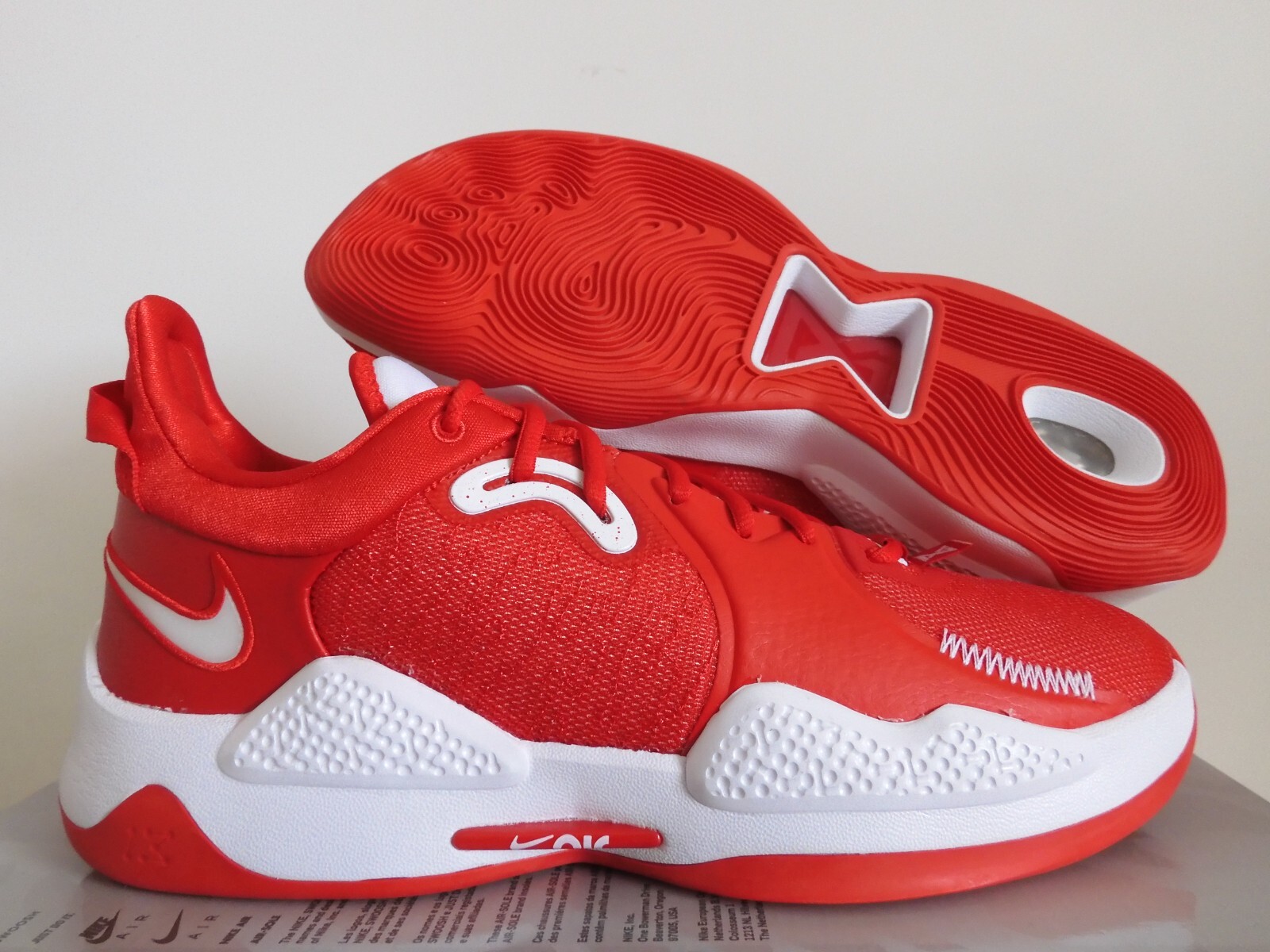 Nike PG 5 29センチ NIKE PG 5 PAUL GEORGE WHITE/UNIVERSITY RED-RUSH BLUE SIZE