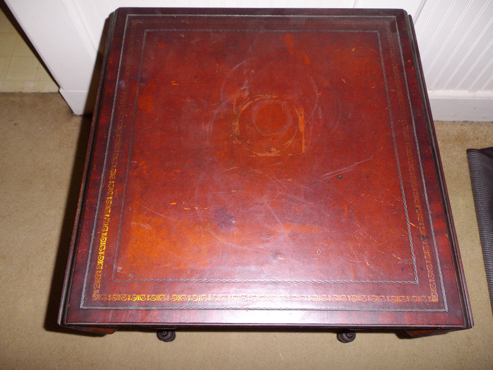 ANTIQUE duncan phyfe SIDE TABLE MAHOGANY 1940'S ? end foyer flower chippendale ?