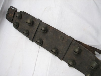 Graduated Set Double Row Bronze/Brass Sleigh Neck Jingle Bells Horse Equestrian