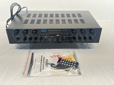 Pyle Bluetooth 6Ch 600W Home Audio Amplifier Receiver PTA66BT