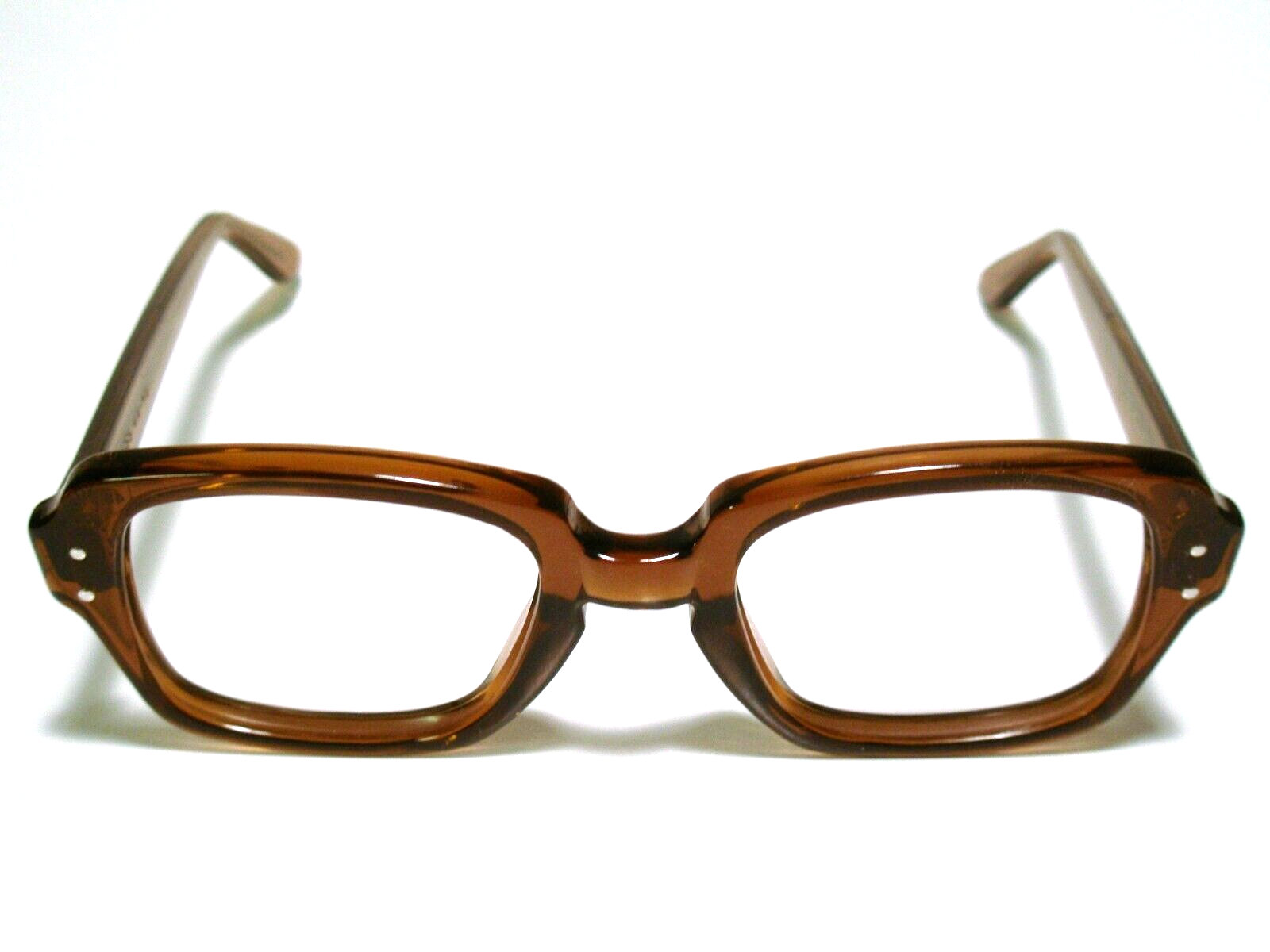 NOS USGI Issue BCG's USS Size 48-20 Brown Sunglasses/ Eyeglasses Frame Vintage