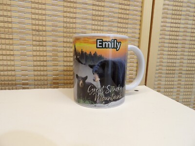 NEW Personalized  Great Smoky Mountains 12oz Coffee Cup Emily