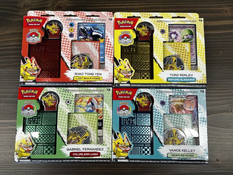 Pokemon 2023 World Championship Decks Set of 4! Brand New Pokemon 2023 World Championship Decks Set of 4! Brand New