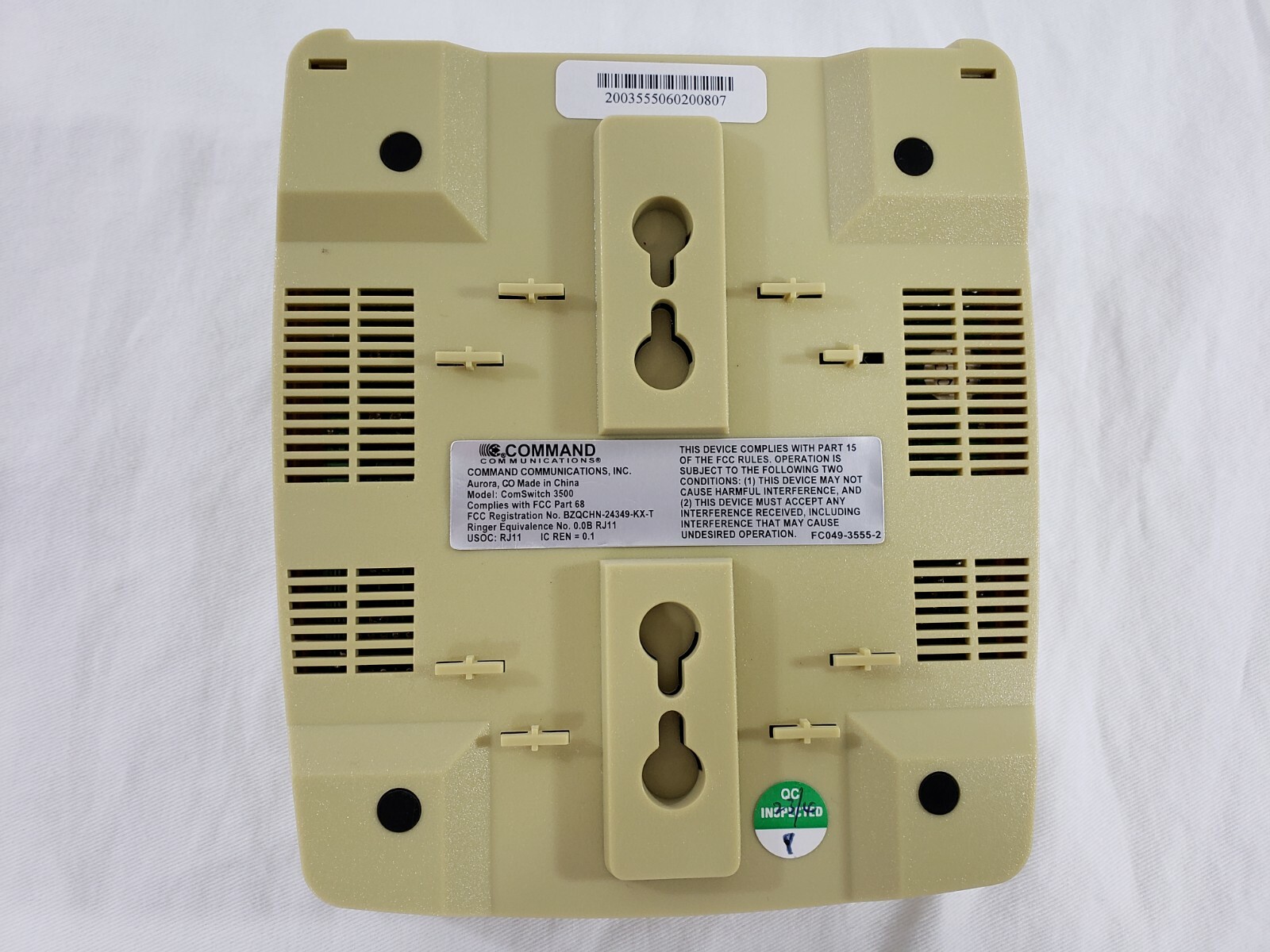 Command Communications 3-Port Phone Modem Line Sharing Device ComSwitch3500