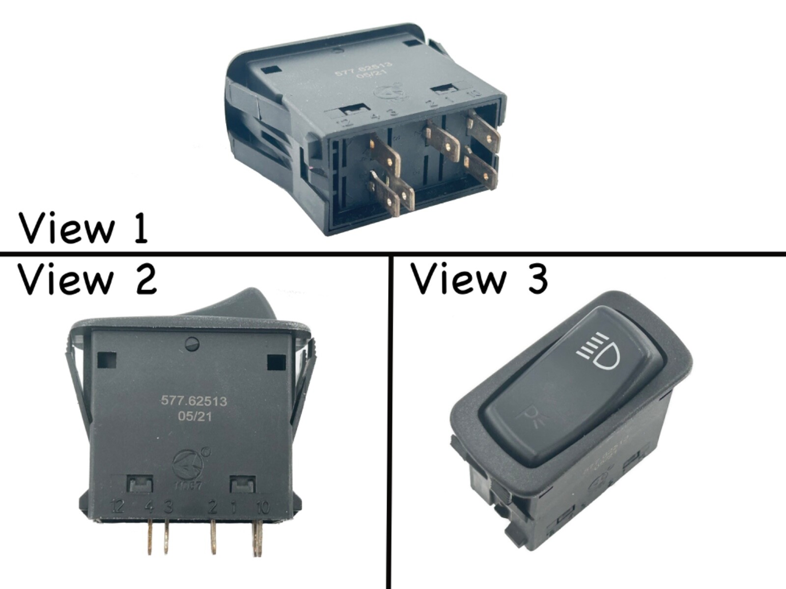 マブラヴ　Switch Engine Jake Brake Switch PAI # MSW-3433 Ref. # Mack 1MR2406C