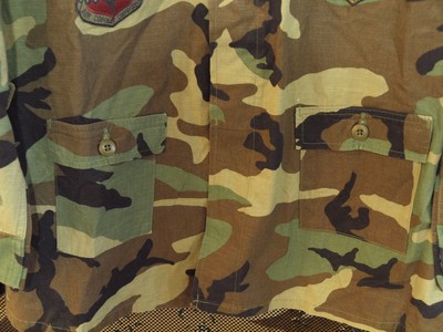 US Army M81 Woodland Camo Maternity BDU Uniform Field Jacket, Size 18L