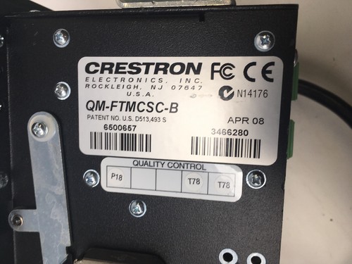 Crestron Media Center SC. Model Number QM-FTCC-B