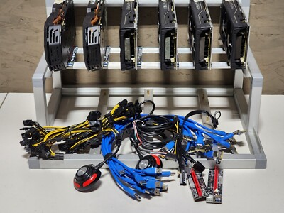PCIE X1 to PCIE X16 Riser Cables Extend Slot for GPU Mining + Power READ NO GPU