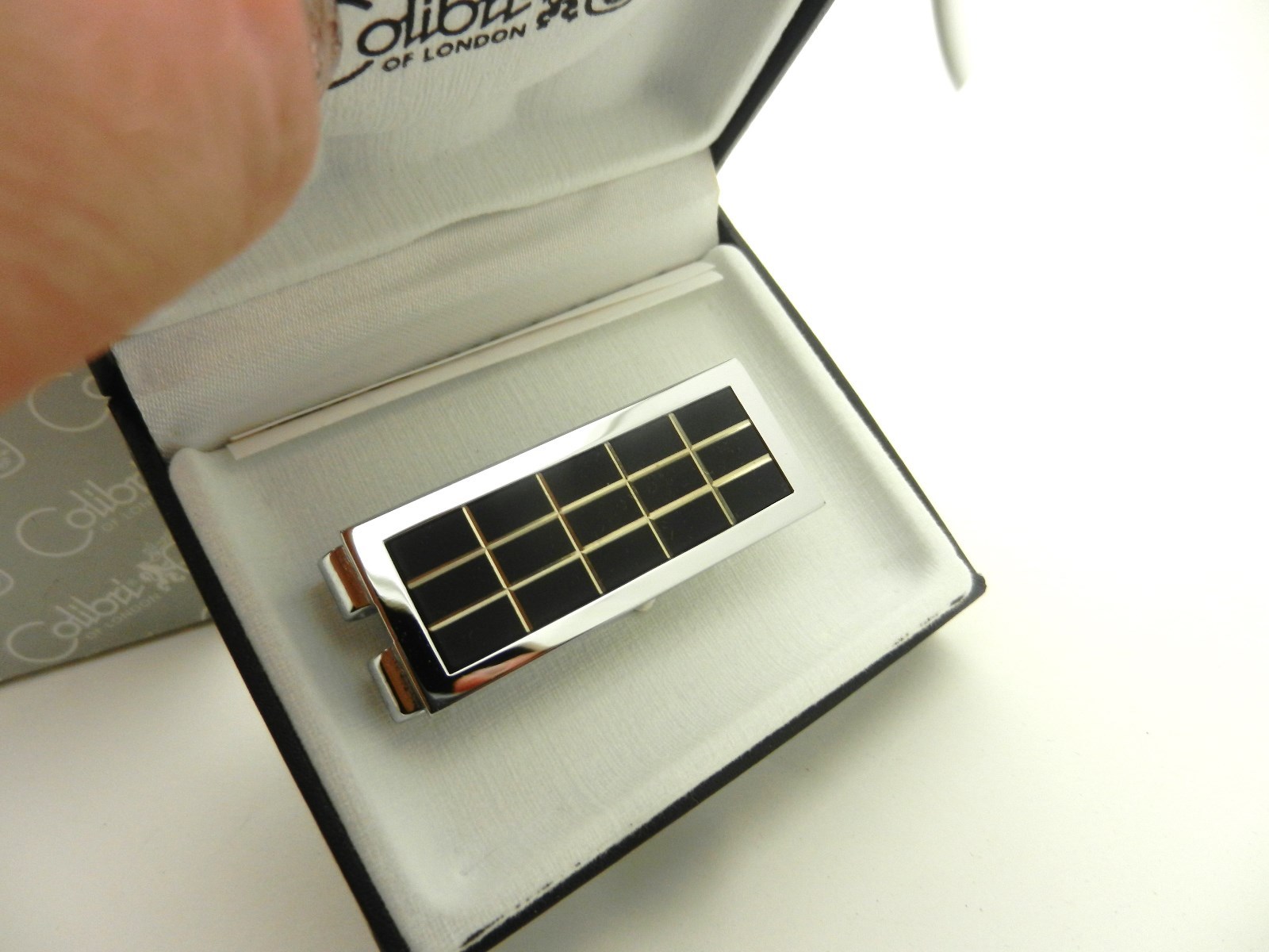 Colibri Phantom Black Matte Rubber Stainless Money Clip -  In Gift Box