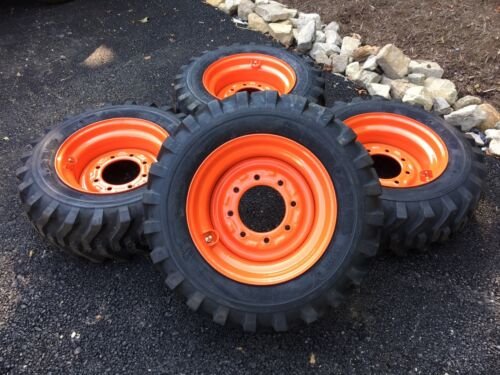 4 NEW 10-16.5 Skid Steer Tires/wheels/rims - for Bobcat S450, S510, S530 & S570