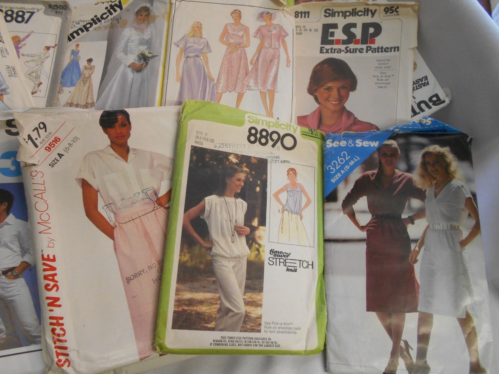 25 vintage ladies womens sewing patterns wedding dresses blouses skirts more