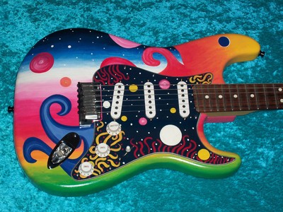 Fender Universe Strat Stratocaster USA american standard guitar vinatge design