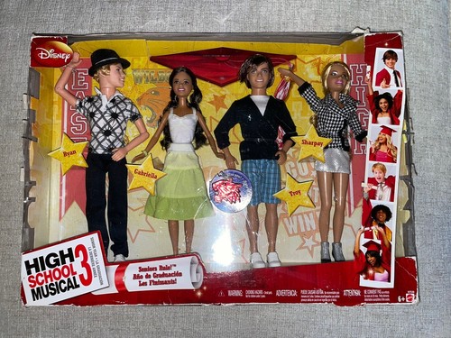 High School Musical 3 4-Doll Set Seniors Rule! Mattel 2008 D