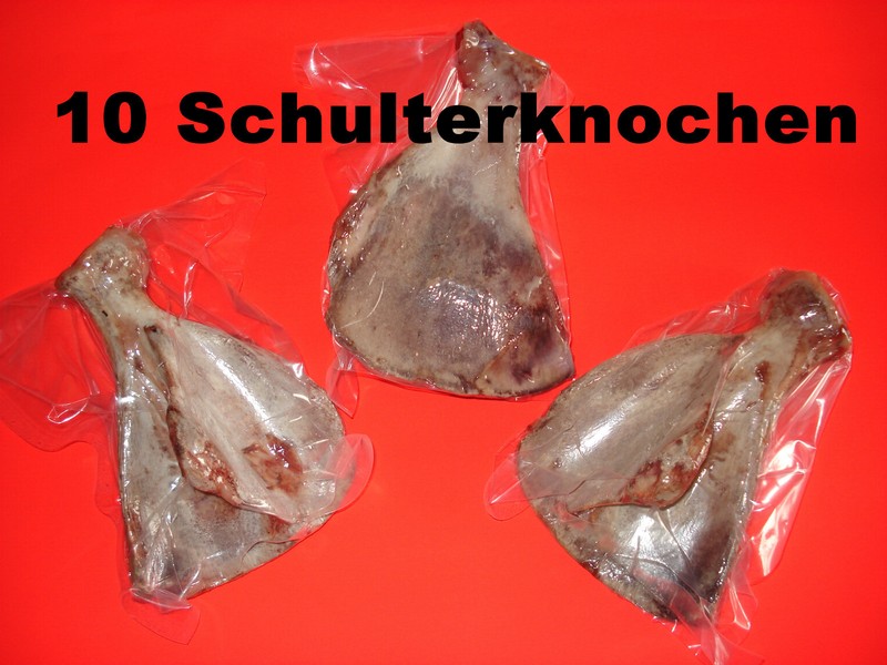 10 Schulterknochen, Kauknochen, Schweineknochen, Hundeknochen Vakuumiert!